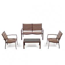 Immergiti nel cuore della tendenza navajo con il divanetto 2 posti in cotone matara. Set Sofa Composto Da Divanetto 2 Posti 2 Poltroncine E Tavolino