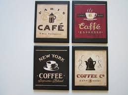 Also visit coffee themed kitchen decorations french cafe decorating blog fat chef decor. Coffee Shop Plaques 4pc Country Red Black Beige Kitchen Wall Etsy Beige Kitchen Coffee Decor Kitchen Coffee Theme Kitchen