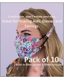 Mens Womens Free Filters 10 Pack Of Face Masks Etsy Mask Face Mask Face Mask Tutorial