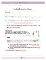 Some of the worksheets for this concept are circuit a circuit b, circuit work answers, gizmo student exploration circuits answer key pdf, electric circuits, advanced circuits gizmo quiz answers, student exploration phases of water answer key, all gizmo answer keys pdf, student exploration air track answers key work. Student Exploration Advanced Circuits Pdf Student Exploration Advanced Circuits Vocabulary U200b U200b Circuit Breaker Equivalent Resistance Fuse Ohm U2019s Course Hero
