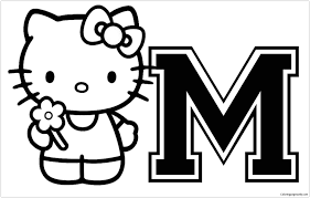 *free* shipping on qualifying offers. Hello Kitty With Letter M Coloring Pages Cartoons Coloring Pages Coloring Pages For Kids And Adults