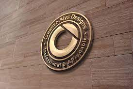 Realistic office interior wall mockup. 3d Wall Logo Mockup Creative Alys