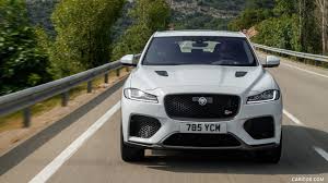 Maybe you would like to learn more about one of these? 2019 Jaguar F Pace Svr Color Fuji White Front Caricos