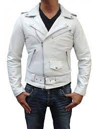 White Lambskin Leather Jacket Lambskin Leather Jacket Leather Jacket Mens Leather Jacket Biker