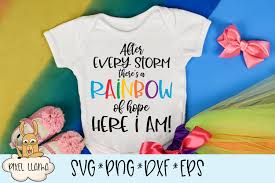 Download After Every Storm There S A Rainbow Of Hope Here I Am Svg Pixel Llama