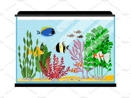 This easy toddler and preschool shapes activity is a wonderful preschool shapes craft perfect for teaching. Cartoon Fishes In Aquarium Fish Tank Drawing Cartoon Fish Fish Drawings