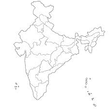 Since june 2014 india is a union of now 29 states with telangana as the youngest state and seven union territories. India Map Outline Stock Photos And Images 123rf