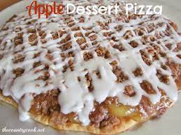 Easy Apple Dessert Pizza Recipe Apple Desserts Easy Apple Recipes Dessert Recipes