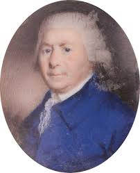 Sold at Auction: Philip Jean, Philip Jean (Jèrrais 1755-1802) Portrait of a  gentleman, wearing a blue coat and white cravat, graduated background  miniature in a yellow metal brooch case (surface tested as