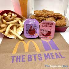 On the 10th day he would have a full meal. Review Mcdonald S Bts Meal The Impulsive Buy