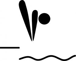 Silhouette of diver tracey miles of great. Olympic Sports Diving Pictogram Clip Art Free Vector