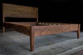 Goldilocks Walnut Bed Mid Century Modern Solid Walnut Etsy Hardwood Bed Walnut Bed Modern Style Bed