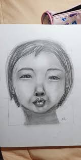 Drawing eyes with graphite pencils and charcoal