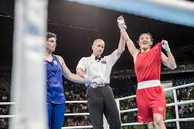 Nouchka fontijn of the netherlands fights qian li of china in the women's middle semifinal 2 on day 14 of the rio 2016 olympic games at the riocentro. Aiba On Twitter Rio2016 Olympicgames Women S 75kg Qian Li Chn Wp 3 0 Vs Andreia Bandeira Bra Boxing Aiba