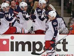 Blackhawks Vs Blue Jackets 03 27 2015 Columbus Blue Jackets Photos Columbus Blue Jackets Blue Jacket Blue