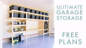 Then you can rip your plywood into either four 12 wide strips three 16 wide strips or two 24 wide strips with no waste. Diy Garage Storage Shelf Workbench Solution Youtube