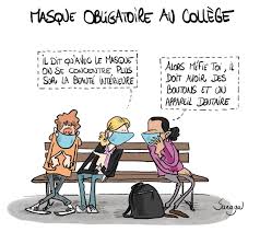 Masque Obligatoire Au College Blagues En Images Blague Dessin Rigolo