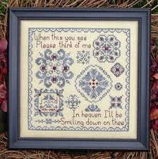I had adopted her from a friend, and then later on gave her to another friend, (evie's all time favorite person and my roommate at the time) when i heard of her passing i knew i just had to stitch a project in remembrance. My Big Toe Designs Remember Me Cross Stitch Pattern 123stitch
