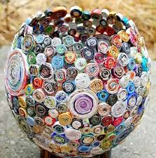 Video kreativiti bahan kitar semula 22 april 2015. Idea Kitar Semula Art Bowls Recycled Crafts Magazine Bowl