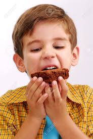 Maybe you would like to learn more about one of these? Happy Little Kid Eating Chocolate Brownie Stock Photo Picture And Royalty Free Image Image 22722695