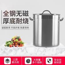 thickened compound bottom 304 stainless steel soup bucket with lid hotel kitchen multi purpose commercial composite bottom bucket large soup pot bucket alibaba