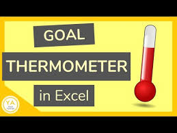 How To Make A Goal Thermometer In Excel Tutorial