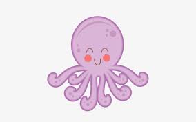 Cute octopus cartoon transparent background. Large Happy Octopus Cute Octopus Clipart Png Free Transparent Png Download Pngkey
