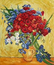 In 1885 van gogh was painting portraits of peasants and completed his first major work, the potato eaters. Poppies And Iris Collage By Vincent Van Gogh Flower Oil Painting Reproductions Still Life Painting Canvas Art Hand Painted 100 Reproduction Oil Paintings For Sale Painting Boothreproduction Antique Bedroom Furniture Aliexpress