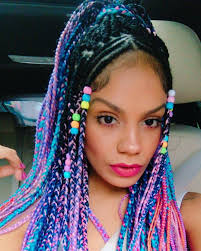 10 colored braid hairstyles you need to try in 2020. Pin By Nichole Boatright On Hair Hair Styles Braided Hairstyles Box Braids Hairstyles