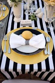 Black And White Table Setting Black White Table Runner With Images Black And White Tablecloth White Table Cloth Wedding Tablecloths