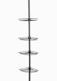 Shower caddies come in different shapes and sizes. Hometrends Tub And Shower Tension Pole Caddy 4 Shelf Satin Nickel Walmart Canada
