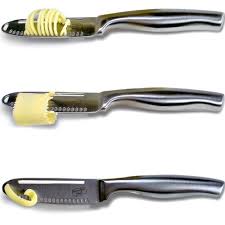 Butter Knife Magic Butter Spreader One Piece Ergonomic Design With 3 Functions Grater Slicer And Curler Messer Und Haushalt