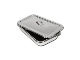 Molding impression dental tray metal mesh tray plastic steel dental support dental material plastic stamping dental tray pp bag packaging. S S Instrum Tray With Lid 264x172x47 Mm