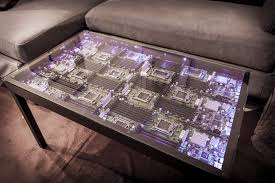 Motherboard Coffee Table Made Coffee Table Furniture Making Game Room Design