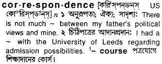 The correspondence in business communication can happen within the organization, between different organizations, or between client and organization. English To Bangla Meaning Of Correspondence Bdword Com