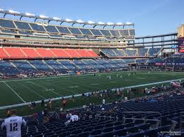 Gillette Stadium Section 136 New England Patriots