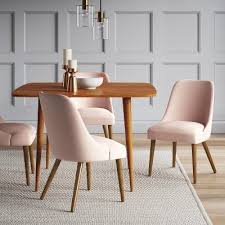 Geller Modern Dining Chair Blush Chestnut Project 62 Midcentury Modern Dining Chairs Modern Kitchen Tables Dining Chairs