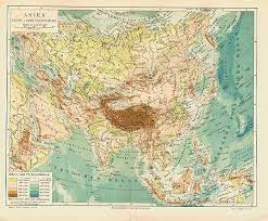Riesige sammlung, hervorragende auswahl, mehr als 100 mio. Asien Flusse Gebirge Politik Volker Kultur Karten China Indien Originale M6 Ebay