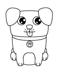 Printable dog coloring page to print and color for free : Cute Dog Coloring Page Free Printable By Mae Whitman Tpt