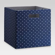 Black And White Storage Bins Fabric Cube Storage Bin Navy White Polka Dot 13 Threshold Cube Storage Bins Cube Storage Storage Bins