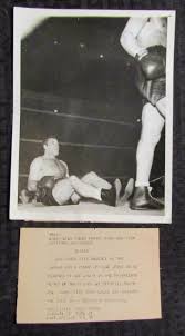 1942 JOE LOUIS vs ABE SIMON 7x9.25" Press Photo VG+ 4.5 Detroit 13th Round  KO
