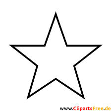 30x40 cm 50x70 cm 21x30 cm 70x100 cm 40x50 cm 13x18 cm 100x150 cm. Stern Kontur Schwarz Weiss Clipart Bild