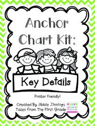 anchor chart kit key details kid and star themed