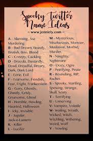 Spooky Halloween Twitter Name Ideas 2020 Jenniely Aesthetic Names Spooky Halloween Funny Usernames This page provides aesthetic usernames with different length, some usernames are funny and some cool. spooky halloween twitter name ideas