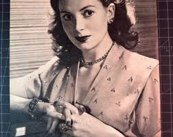 Ritratto promozionale vintage di Deborah Kerr degli anni '40