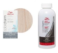 They come in a range of 8 toners that are. Wella Color Charm T10 Pale Blonde Permanent Liquid Hair Toner