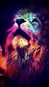 Galaxy Lion Wallpaper Fond Ecran Animaux Fond D Ecran Lion L Art De Lion