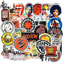 rock music bands stickers pack x52 vinyl musicians linkin park nirvana unbranded rockmusicbandsstickerspack stiker