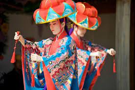 Ryukyu Dance Japanese Traditional Dress Japanese Festival Japanese Traditional Clothing
