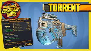 Torrent is a legendary submachine gun in borderlands: Torrent Arms Race Legendary Item Guide Borderlands 3 Youtube